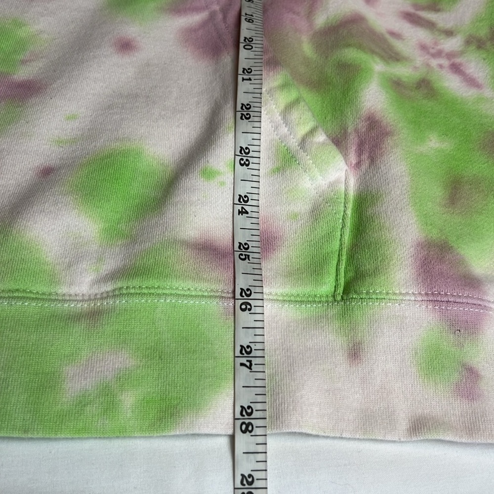 PLAYBOY X PAC SUN Mens Hoodie Large Pullover Tie Dye Green Pink White Y2K 90's L - Picture 8 of 9